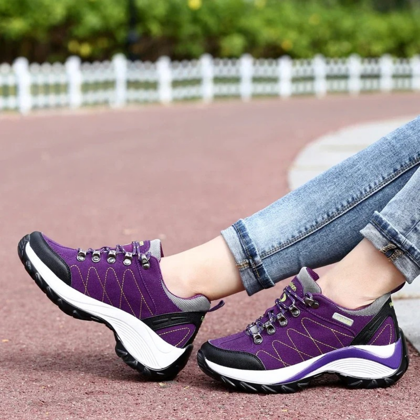 WW | Wasserdichte Dicke Sohle Damen Orthopädische Wanderschuhe