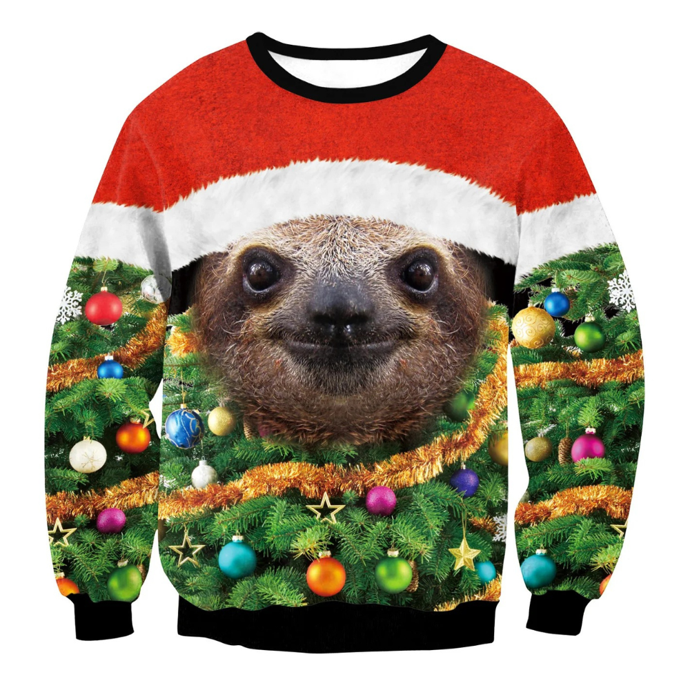 WW | Weihnachtspullover Lustiges Design, Unisex, Langarm Sweatshirt