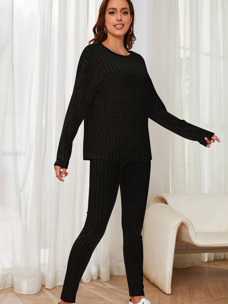 Merche Langarm-Strickset ideal für Streetwear-Mode