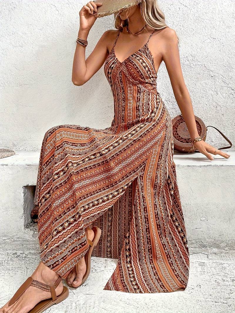 – cami-kleid mit tribal-print