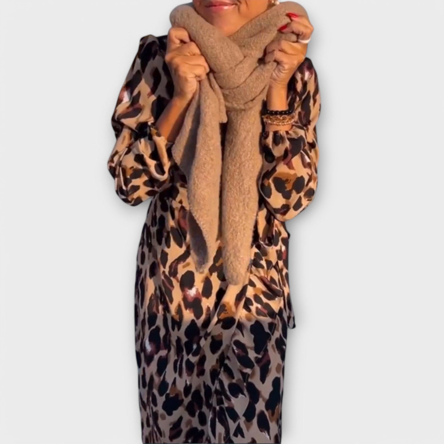 WW | Wickelkleid Mit Leopardenmuster