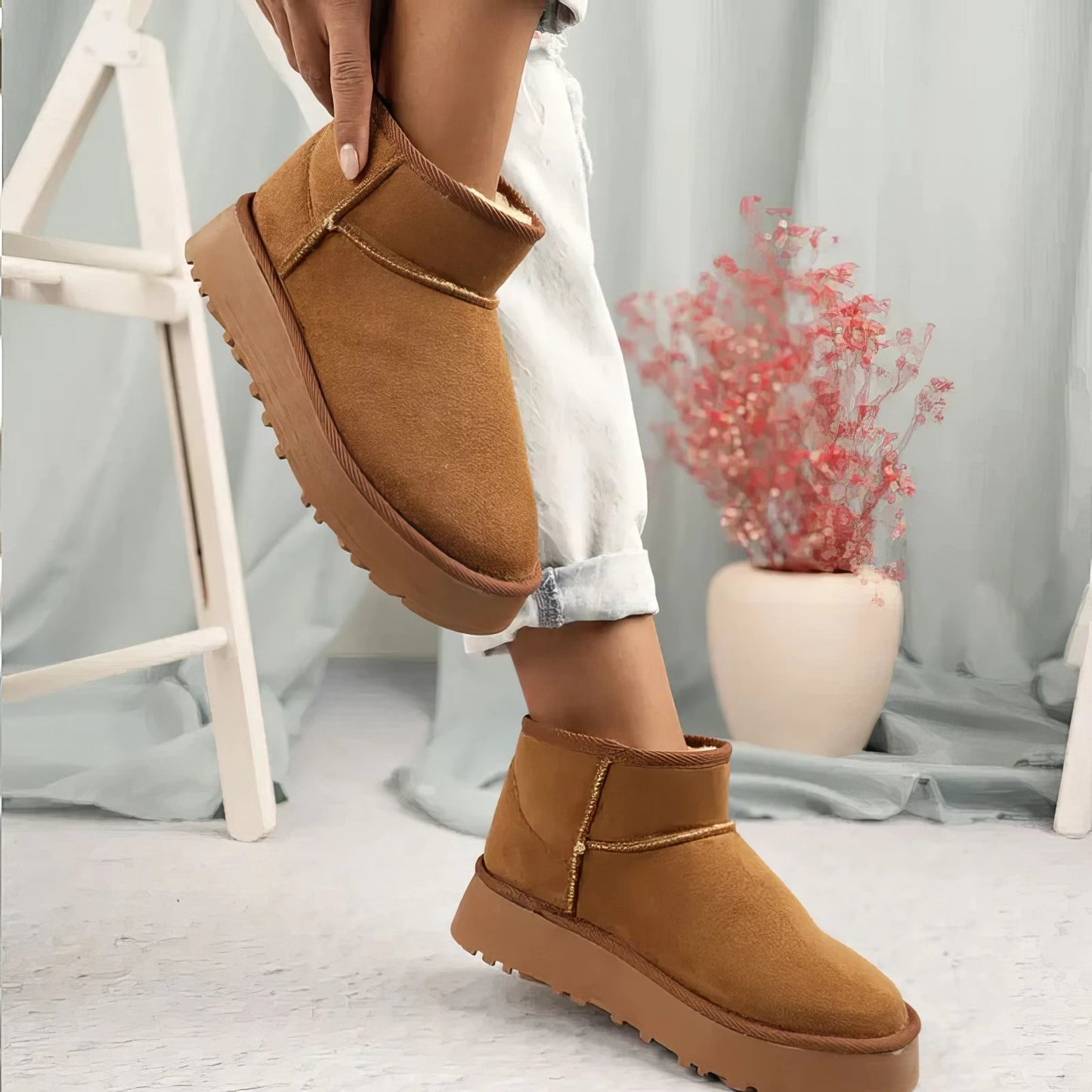 Merche - Stiefel - Schnee - Verdickter Fluff Chunky - Winter