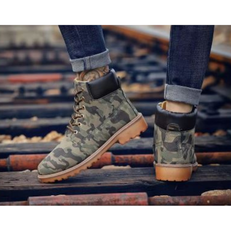 WW | Wasserdichte Herrenschuhe Stiefel Mit Robuster Profilsohle