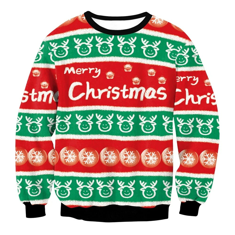 WW | Weihnachtspullover Lustiges Design, Unisex, Langarm Sweatshirt