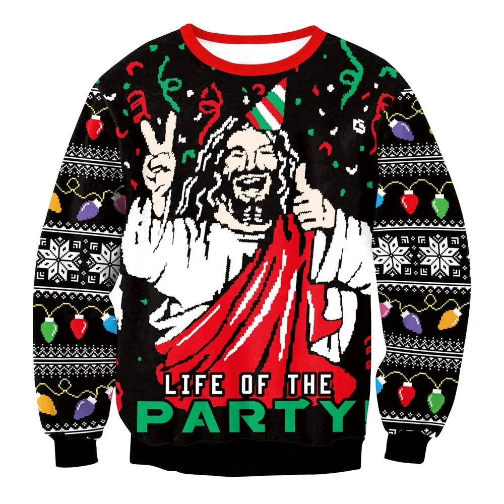 WW | Weihnachtspullover Lustiges Design, Unisex, Langarm Sweatshirt
