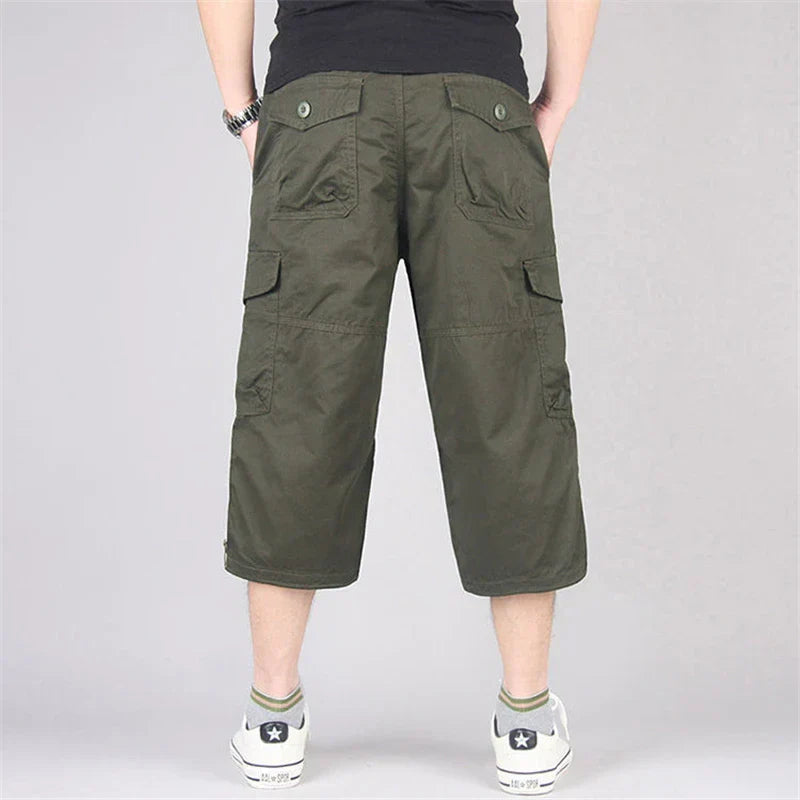 Merche Multi-Pocket Casual Baumwolle Elastische Hosen Taktische Shorts