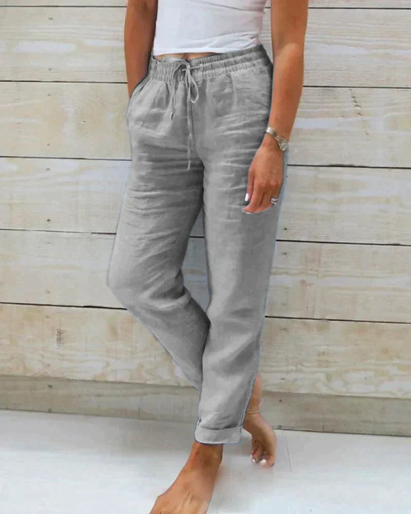 WW | Stilvolle Leinenhosen Für Damen