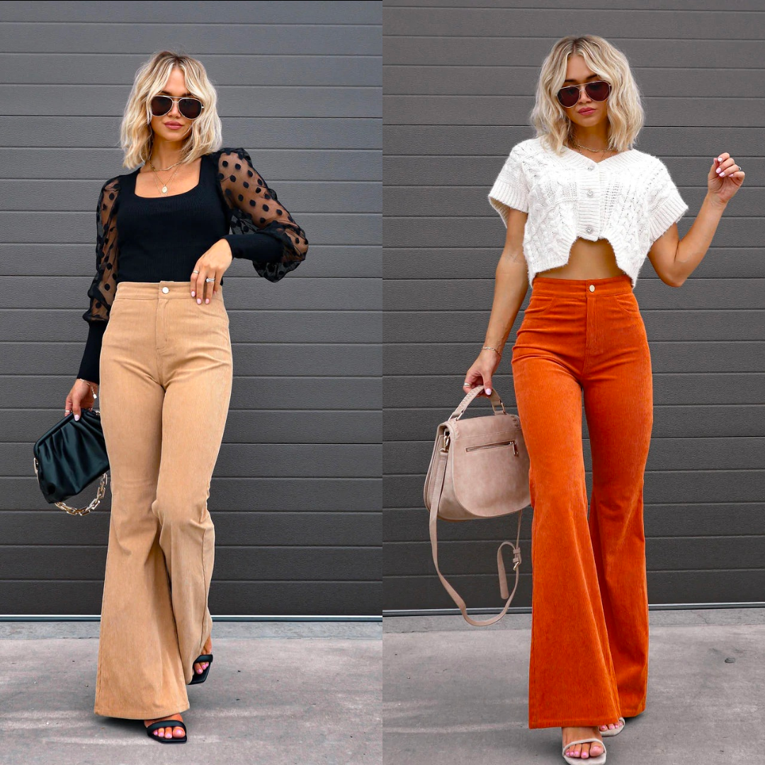 WW | Schicke Hohe Taille Schlanke Fackel Hosen
