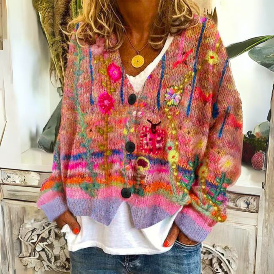 WW | Weicher Und Bunter Strickpullover