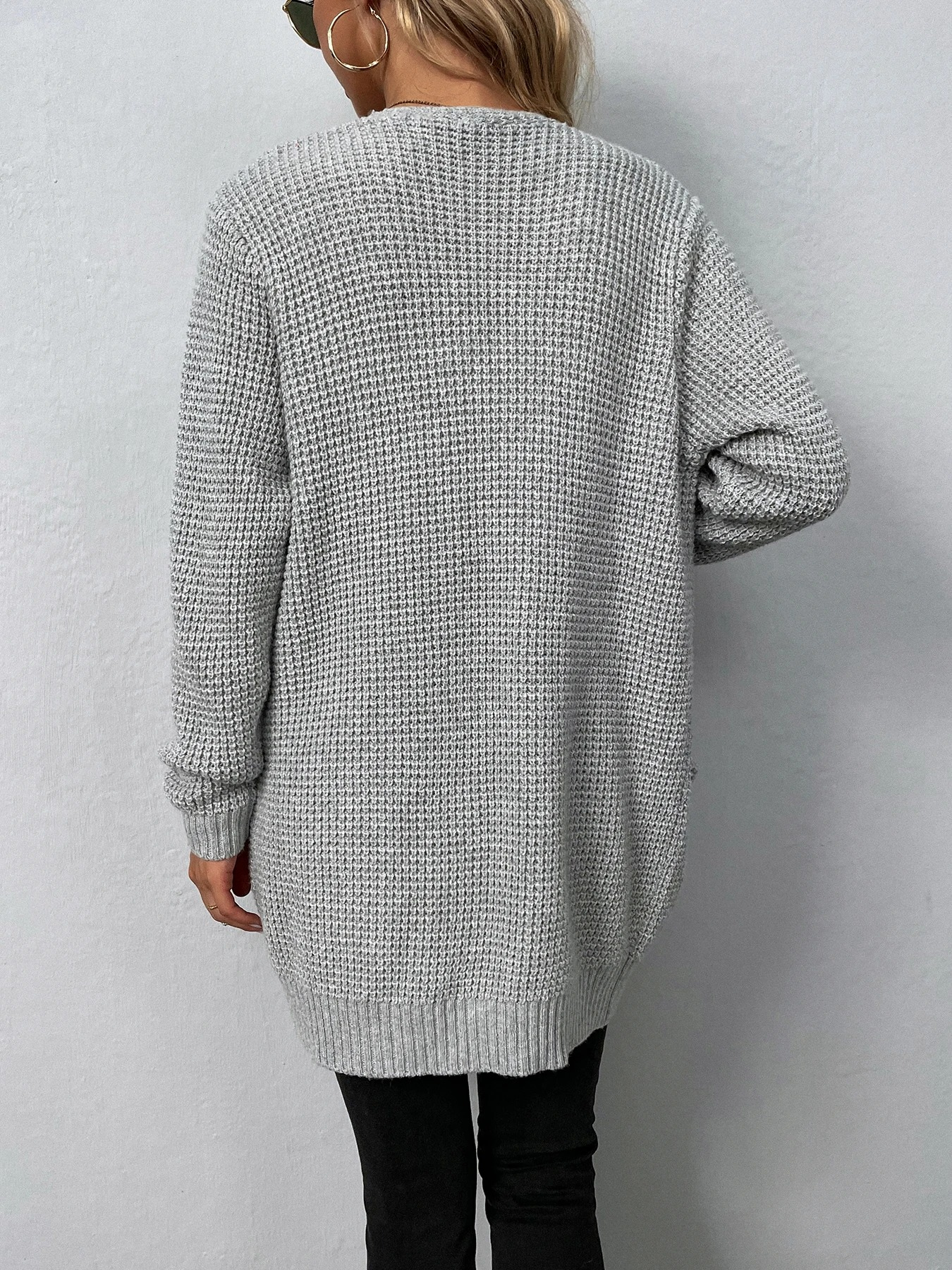 WW | Wollstrickjacke Damen Mit Taschen Und Lockerer Passform