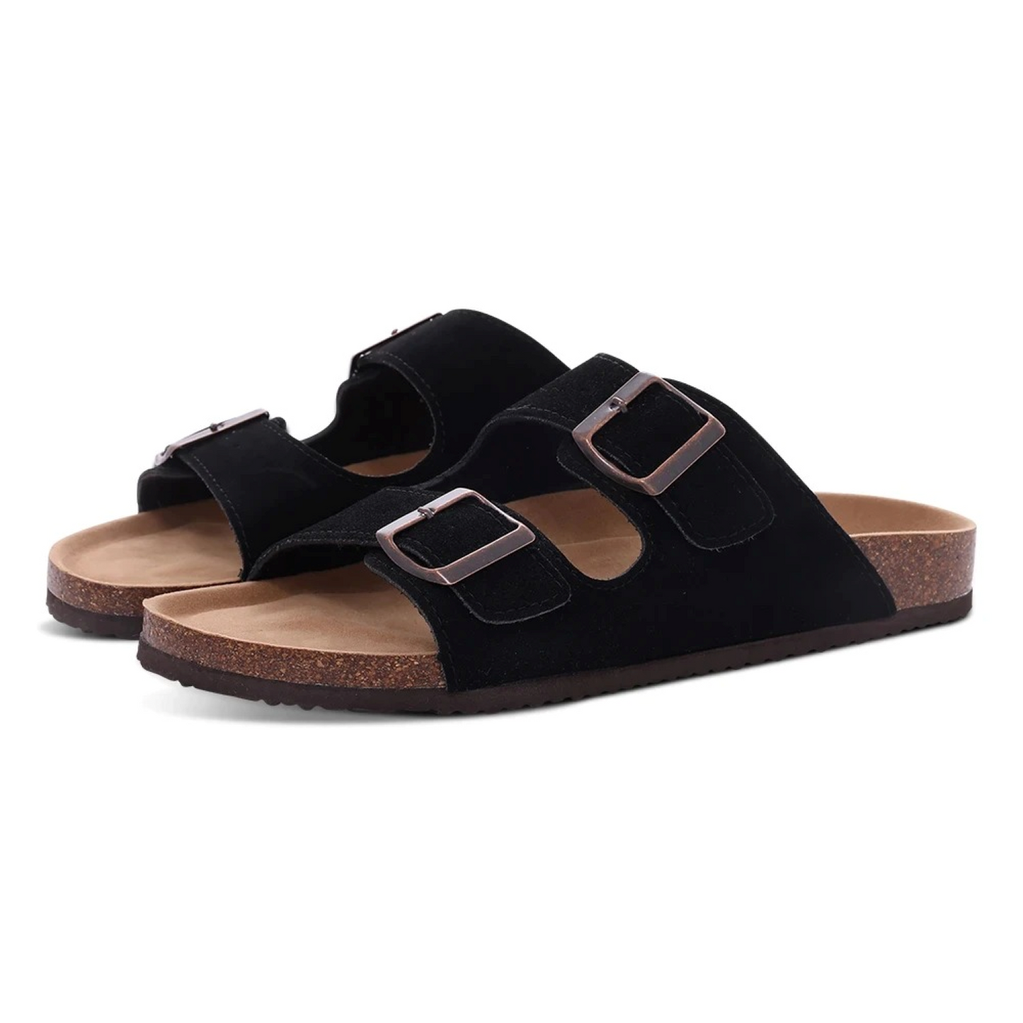 WW | Wildleder Damen Sandalen Mit Doppeltem Riemen