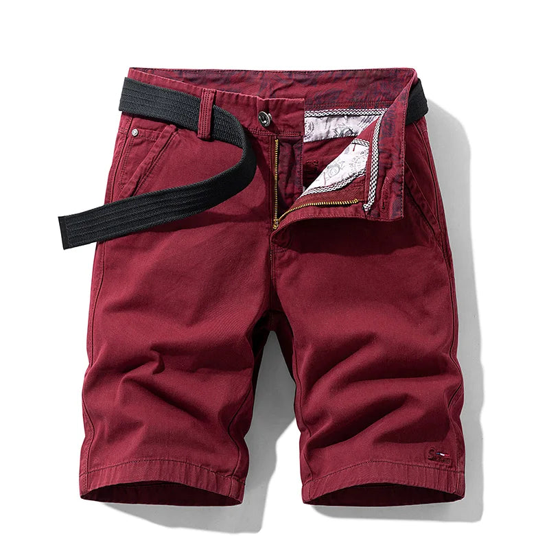 Merche Cotton Solid Herren Shorts Casual Reithosen Bermuda Mode