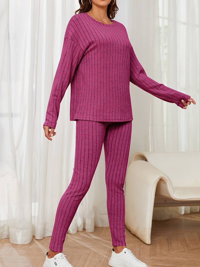 Merche Langarm-Strickset ideal für Streetwear-Mode