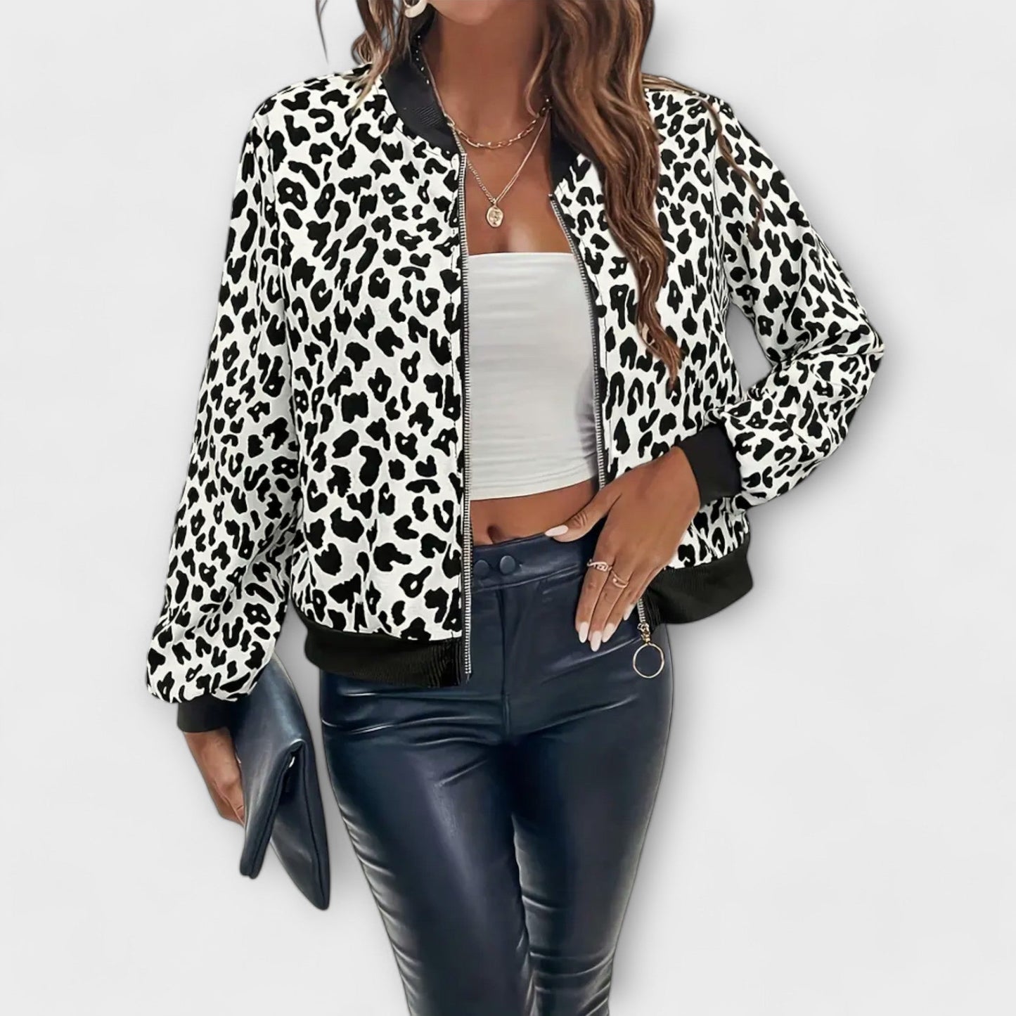 WW | Zipjacke Mit Leopardenmuster