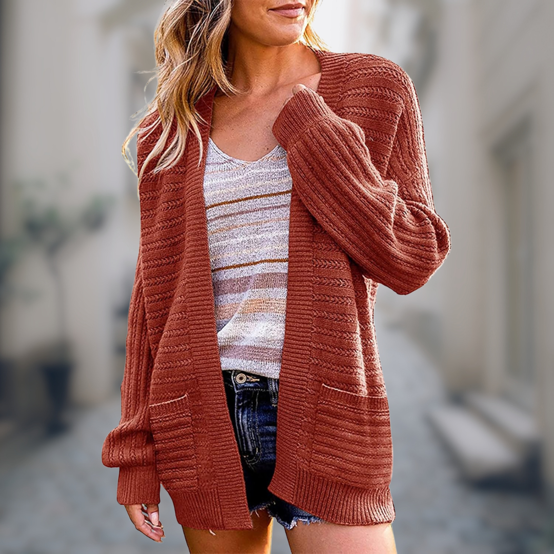 WW | Weicher Strickstrickjacke