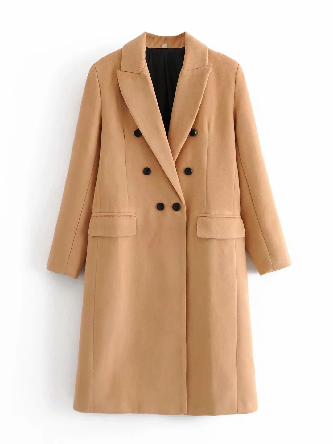 WW | Zweireihige Jacke Mit Kapuze
