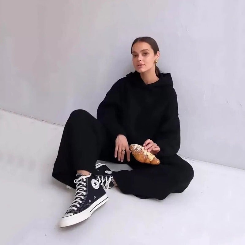 WW | Zweiteiler Gemütliches Strick Outfit Für Damen, Perfekt Für Freizeit Looks