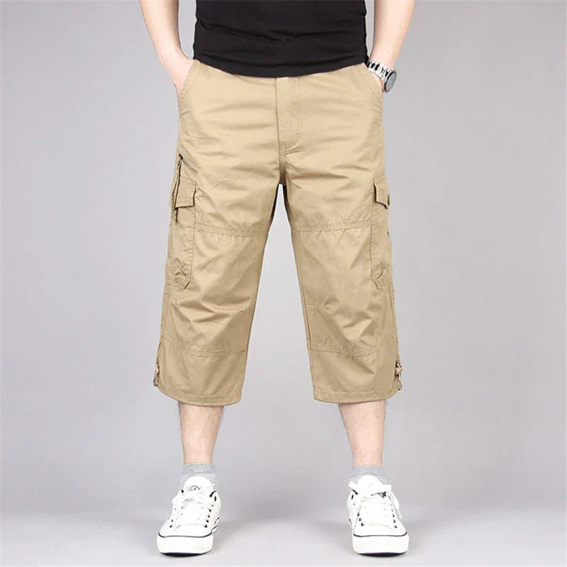 Merche Multi-Pocket Casual Baumwolle Elastische Hosen Taktische Shorts