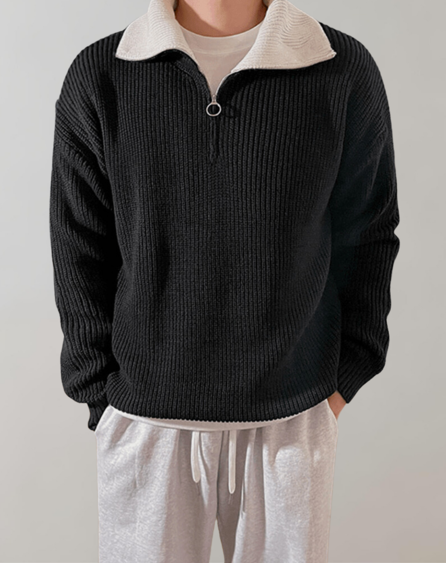 WW | Zipper Pullover Mit Reißverschluss