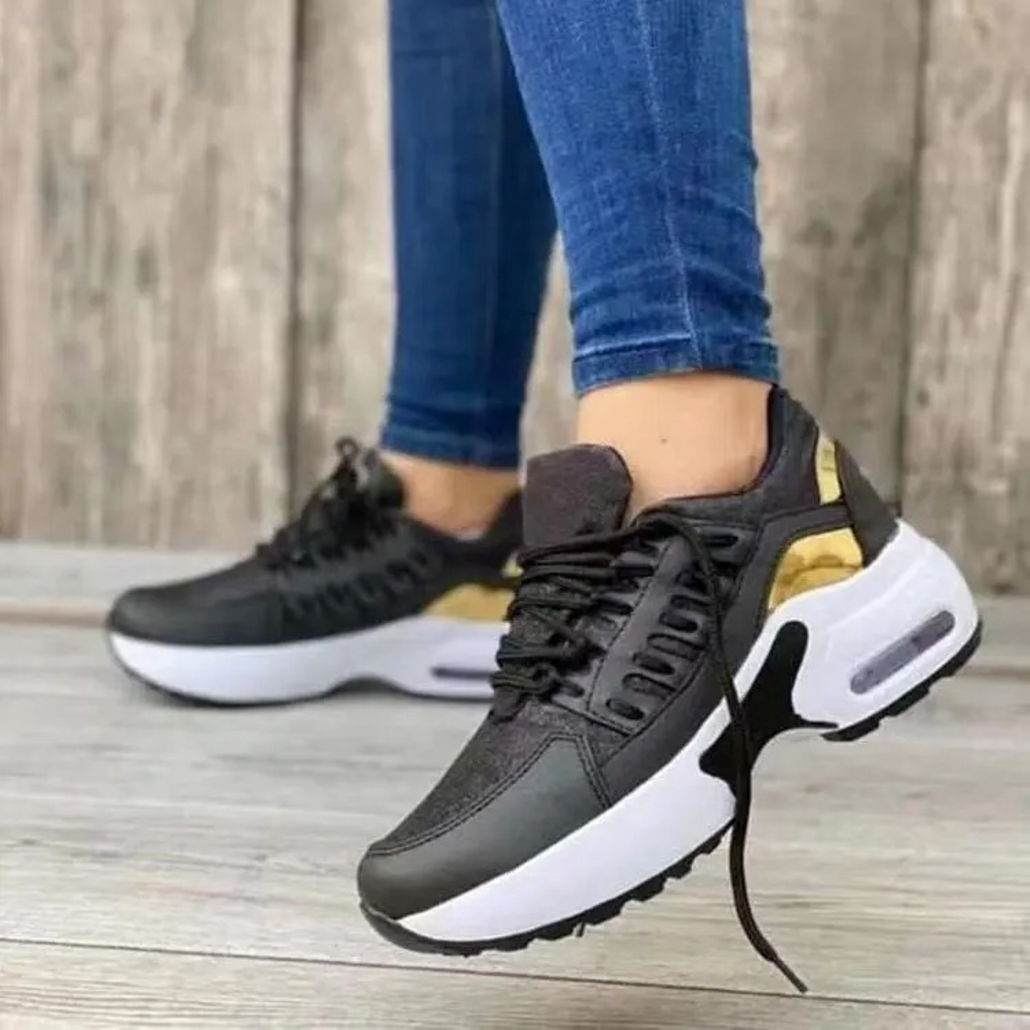WW | Weiße Leder Schnürschuhe Bequeme Damenschuhe