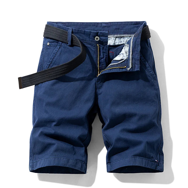 Merche Cotton Solid Herren Shorts Casual Reithosen Bermuda Mode