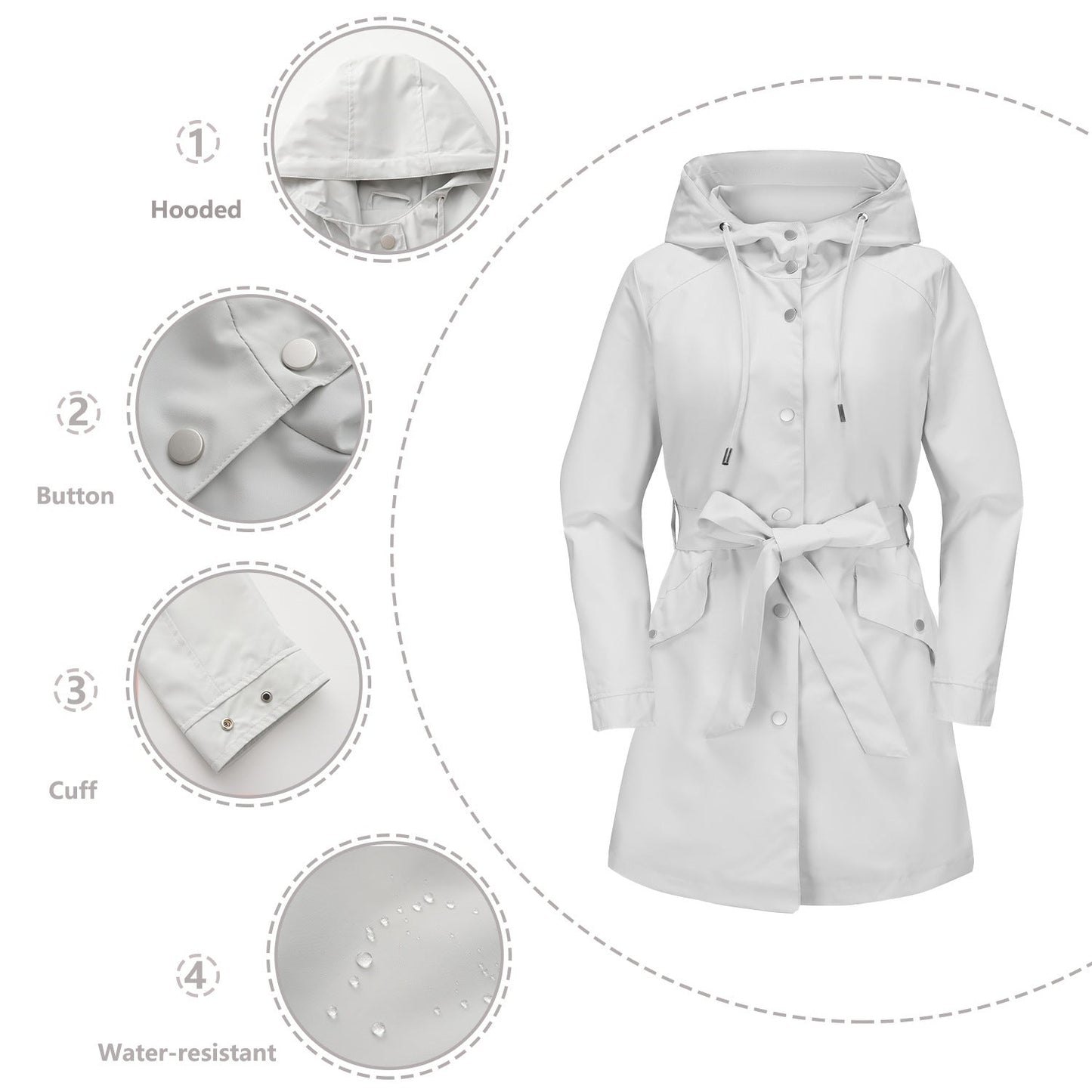 WW | Wasserdichter Trenchcoat