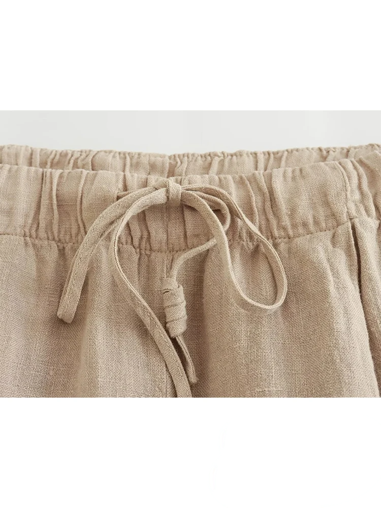 Merche Carved zurück mit breiten Hosen casua Set in Farbe perfekt für summe