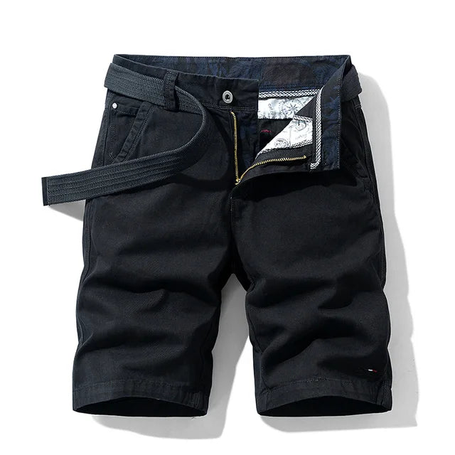 Merche Cotton Solid Herren Shorts Casual Reithosen Bermuda Mode