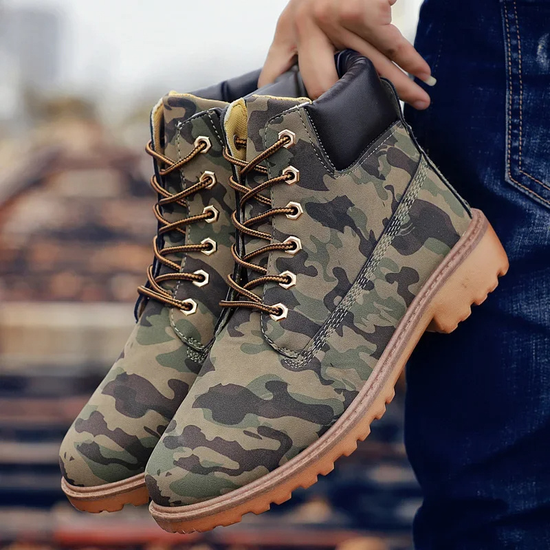 WW | Wasserdichte Herrenschuhe Stiefel Mit Robuster Profilsohle