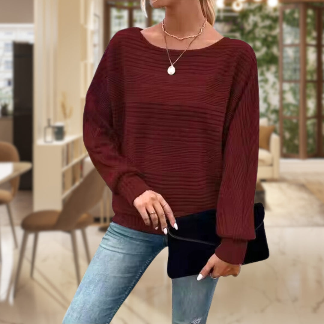 WW | Zeitloser Struktur Pullover Für Damen