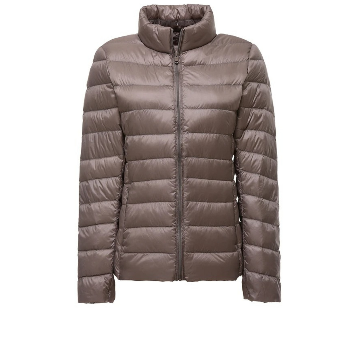 WW | Weiße Leichte Schlanke Bequeme Gepolsterte Jacke