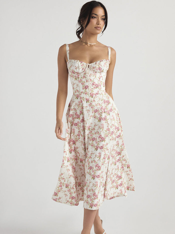 – Bustier-Sommerkleid mit lässigem Seitenschlitz