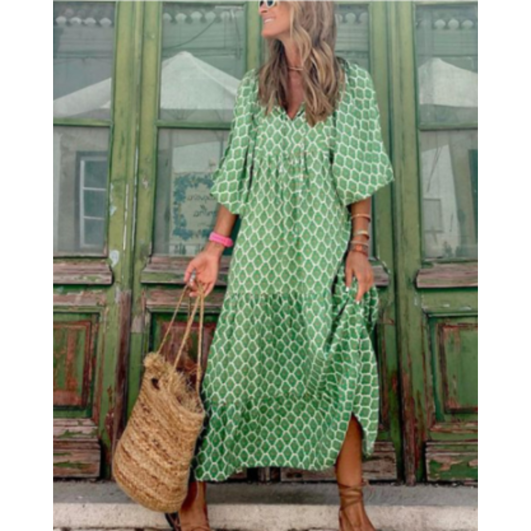 Blumendruck Damen Kleid