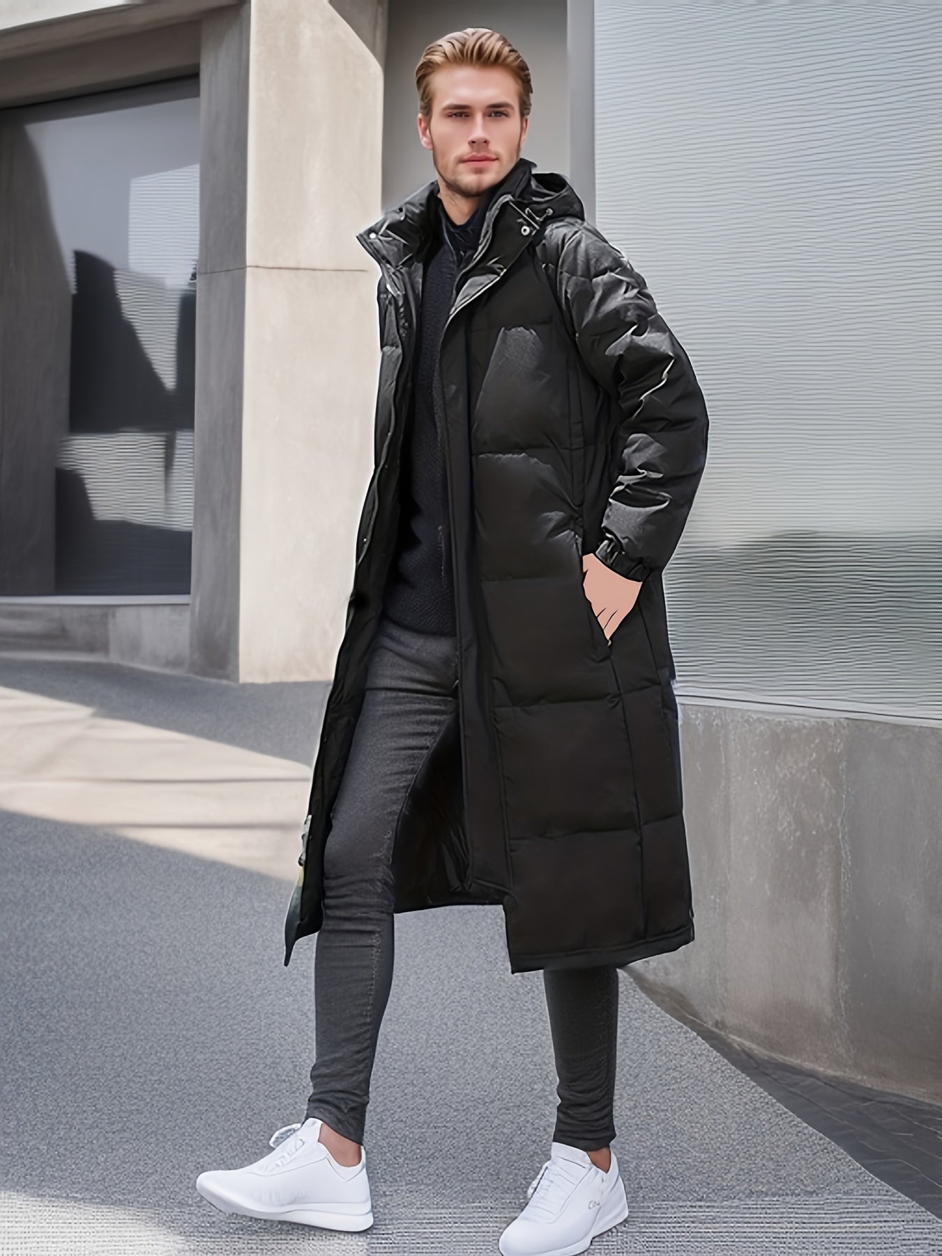 WW | Warmes Langarmshirt Kapuze Jacke Mit Taschen