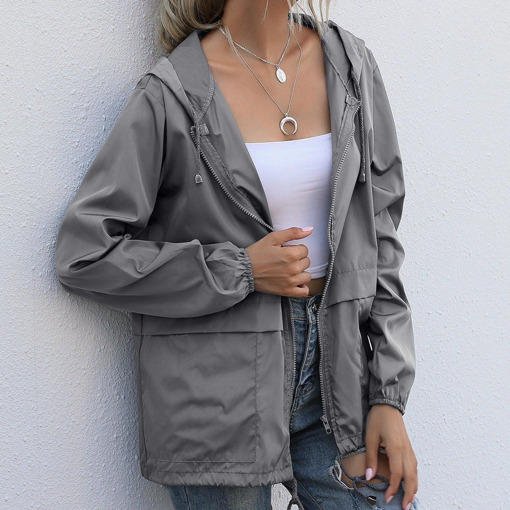 WW | Winddichte Sommerjacke Mit Kapuze