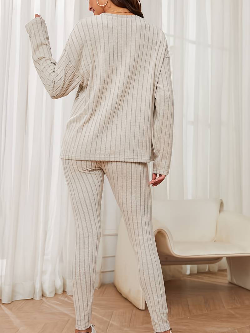 Merche Langarm-Strickset ideal für Streetwear-Mode
