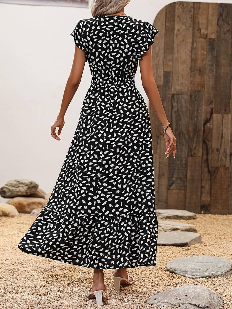 – a-linien-kleid mit allover-print