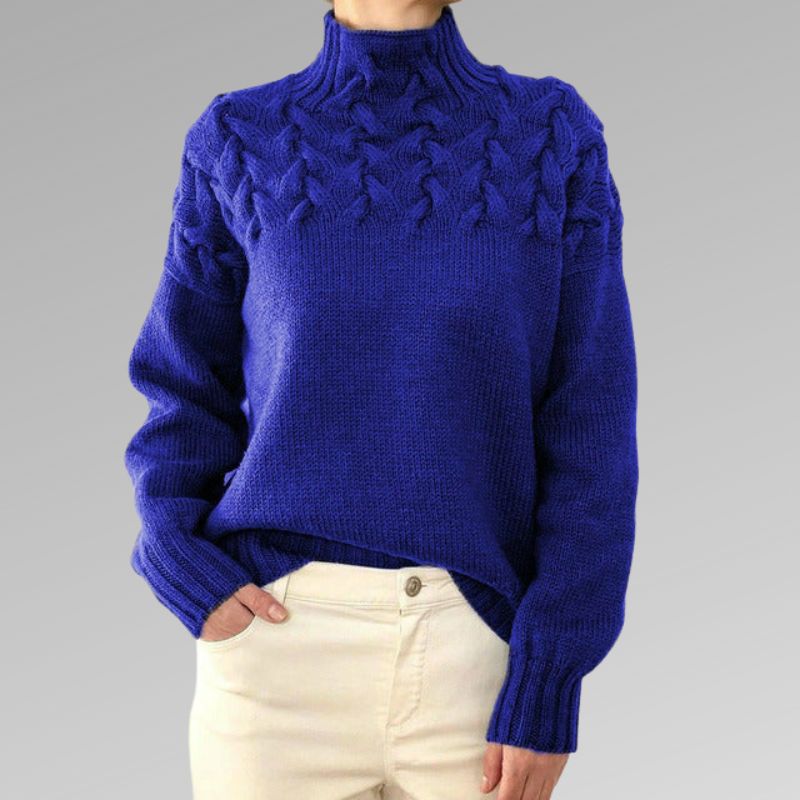 WW | Warmer Skandinavischer Strickpullover Für Damen