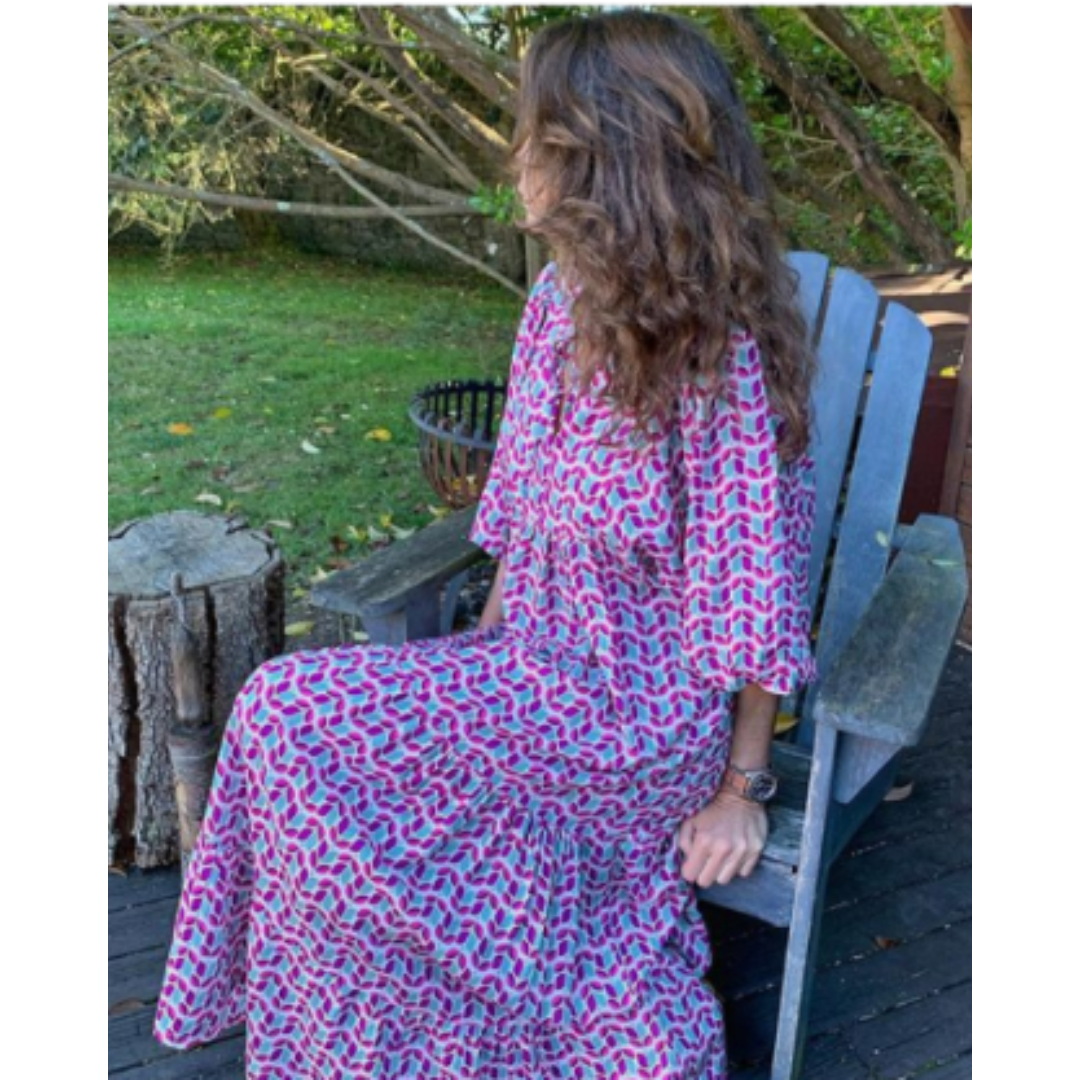 Blumendruck Damen Kleid
