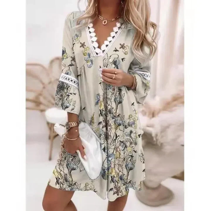 breezy blooms sommerkleid