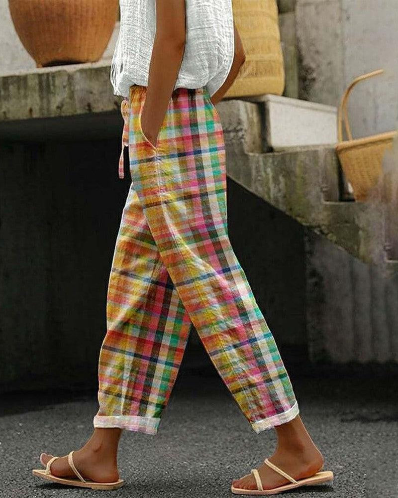 Merche | Weinlese Style Hosen Für Damen