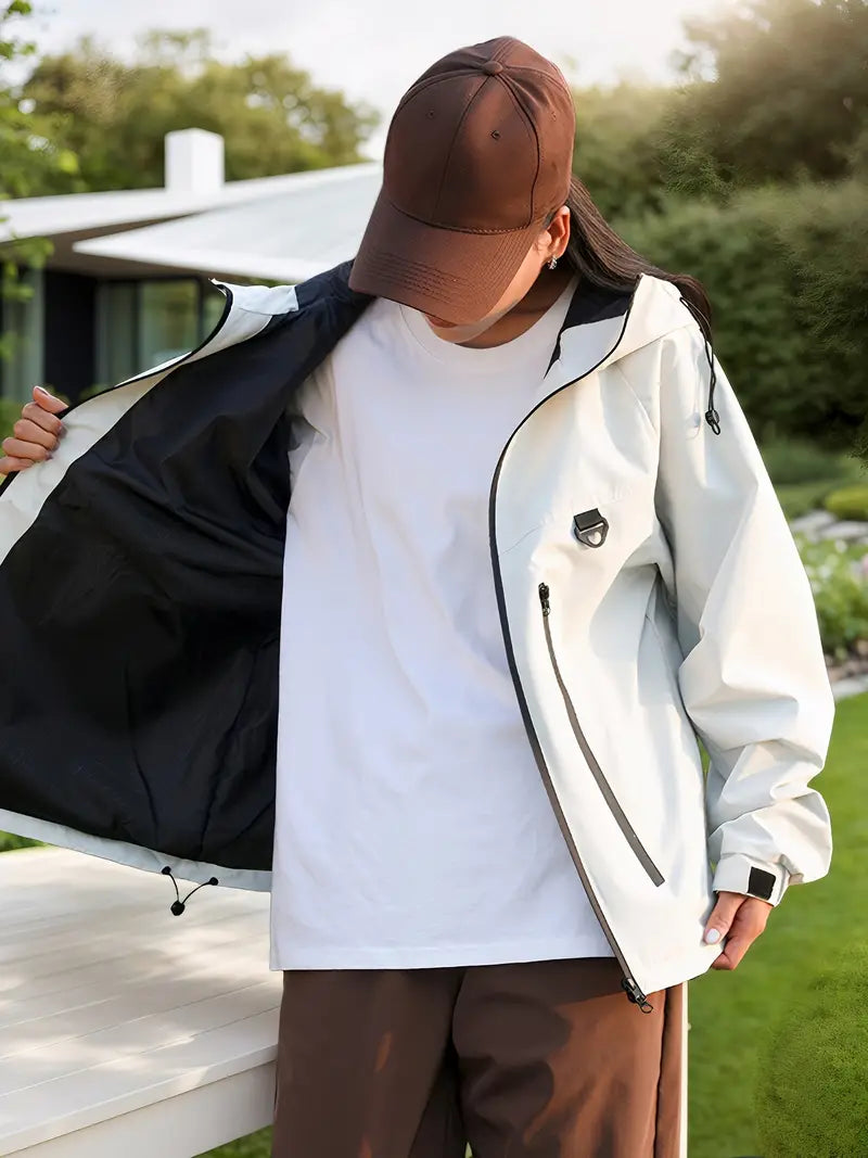 WW | Winddichte Jacke Mit Schrägreißverschluss Für Damen Mannetha
