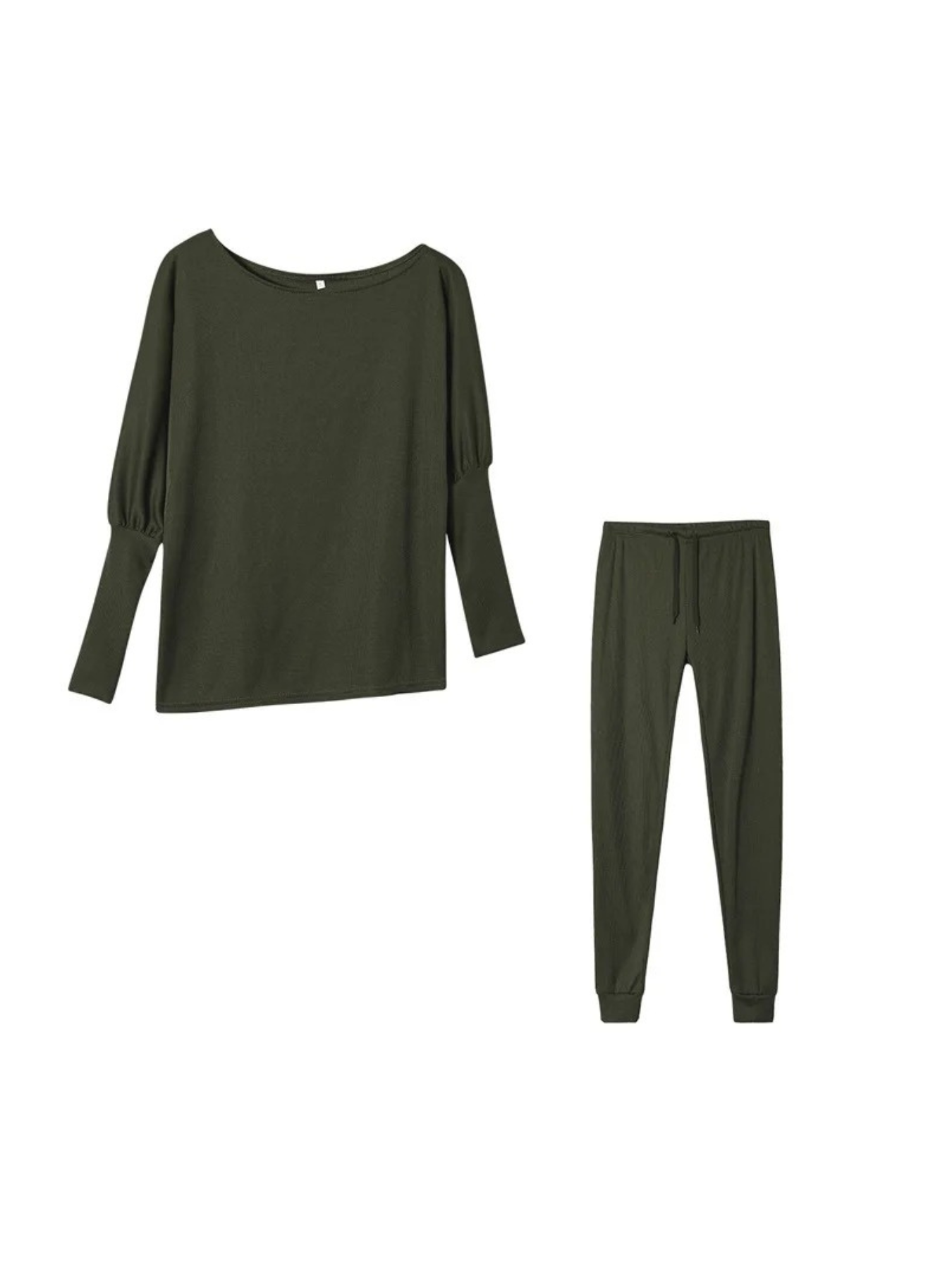 WW | Damen Hausanzug Modisches Off Shoulder Oberteil Und Leggings Satz