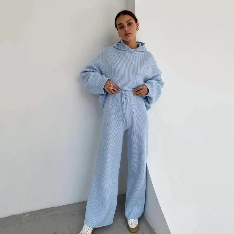 WW | Zweiteiler Gemütliches Strick Outfit Für Damen, Perfekt Für Freizeit Looks