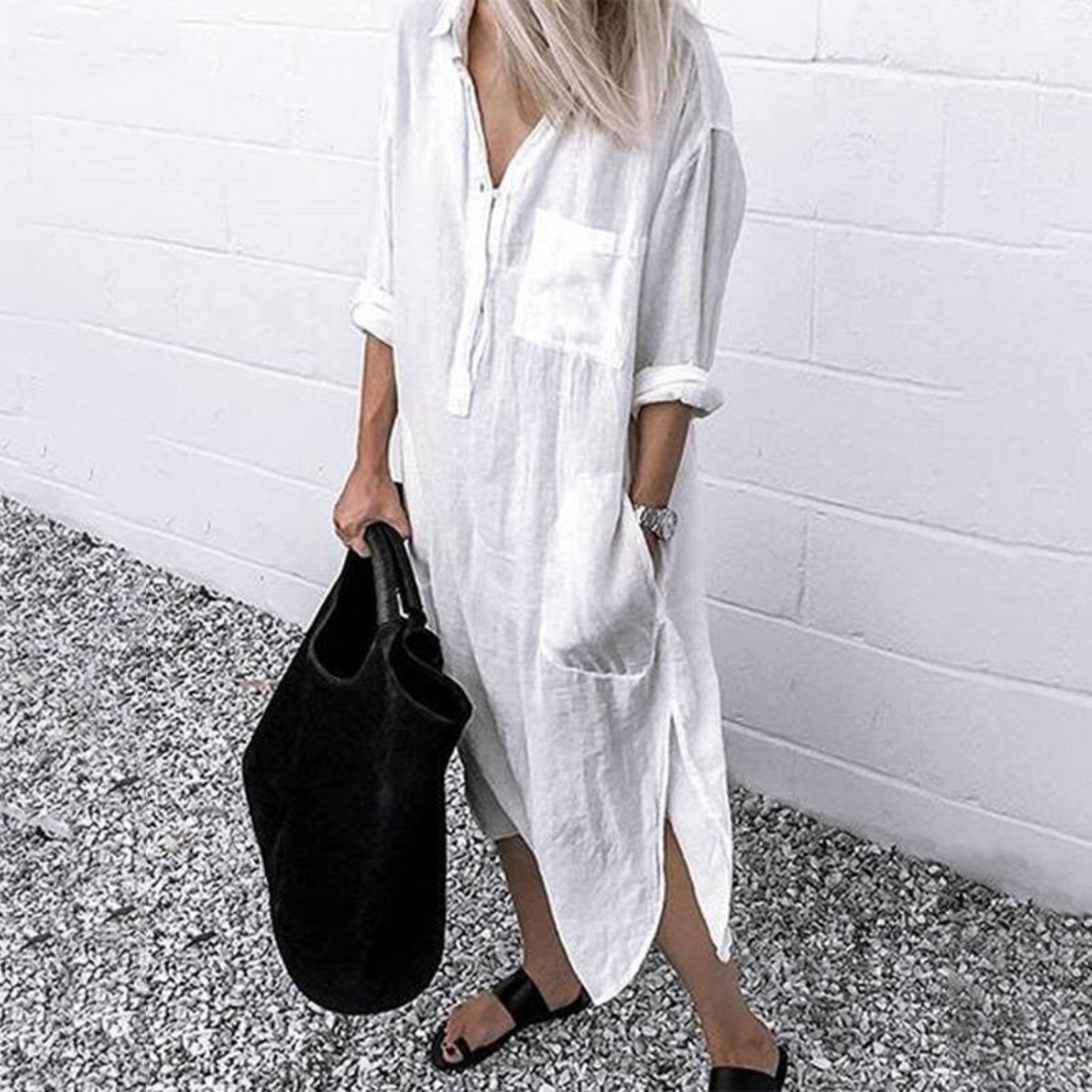 Stilvolles und Bequemes Langes Sommerkleid