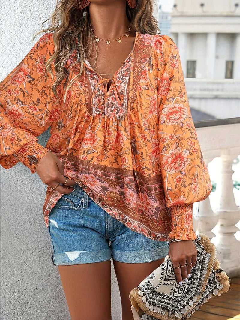 WW | Elegantes Sommer Blumenoberteil Für Damen