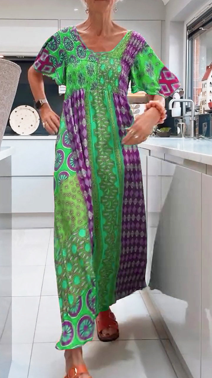 – Damenkleid mit Bohemian-Print