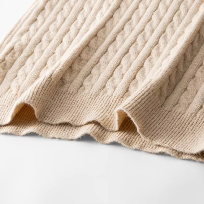 WW | Zopfstrick Pullover Mit Reißverschluss Herren Stilvoll & Bequem