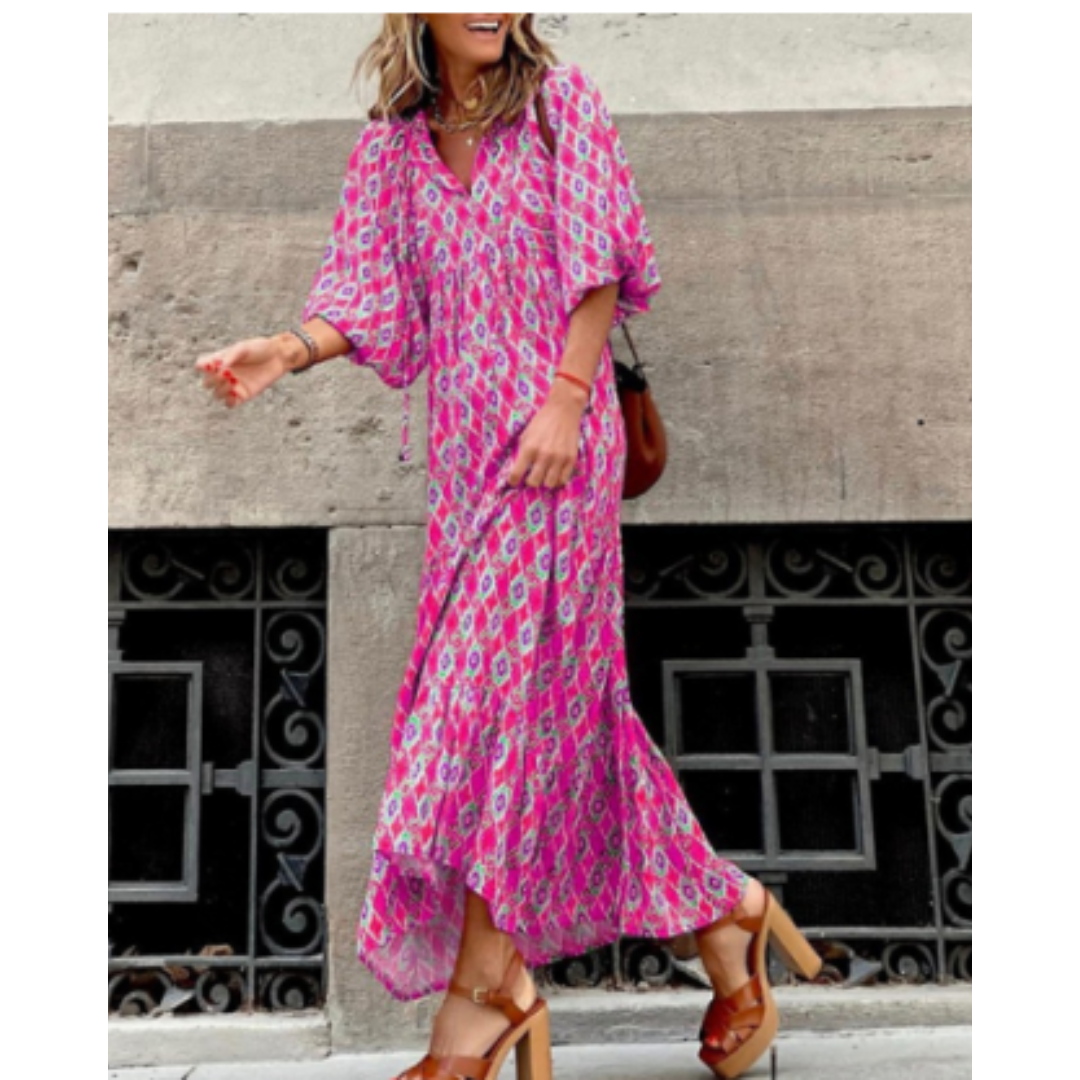 Blumendruck Damen Kleid