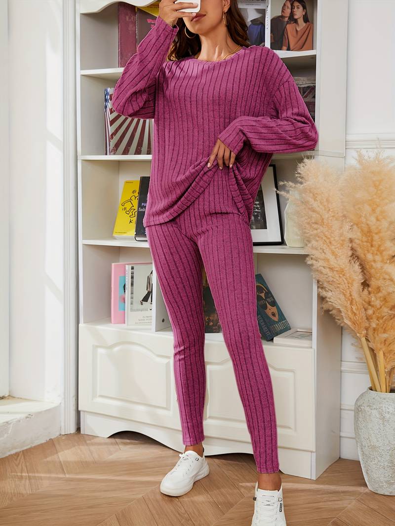 Merche Langarm-Strickset ideal für Streetwear-Mode